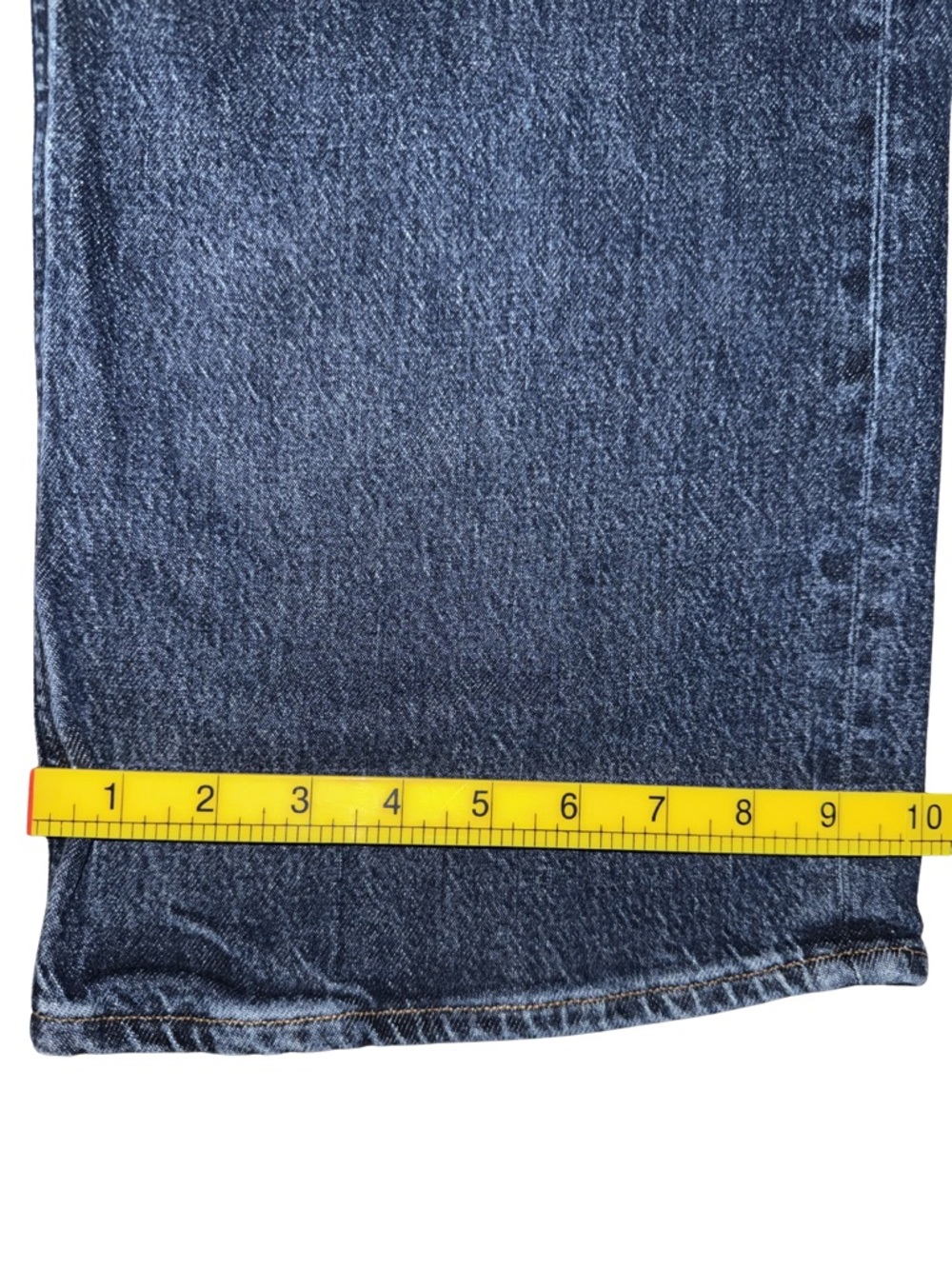 Agolde REN Wide Leg Blue Denim Jeans - Picture 8 of 11